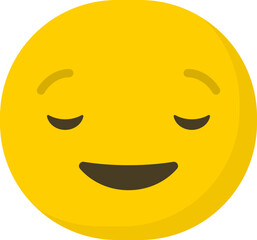 Fototapeta premium Content Emoticon / Emoji Character Illustration