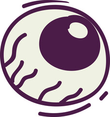 Hand Drawn Halloween Eye Illustration