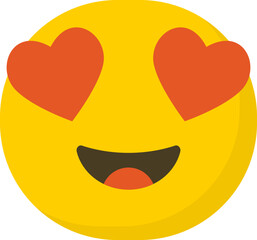 Cute In Love Emoticon / Emoji Character Illustration