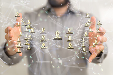 team hierarchy connection group digital