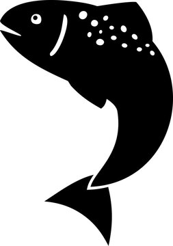 recommend clip art: Black Salmon Fish Animal lIllustration