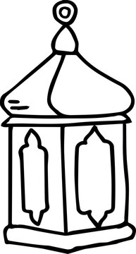 Moroccan Lantern Doodle Illustration