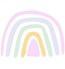 Abstract rainbow shape illustration