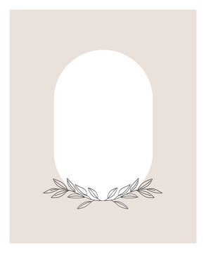 Modern template with photo frame 