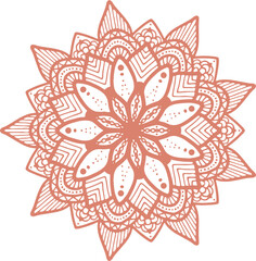 Set of hand drawn colorful mandalas