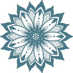 Set of hand drawn colorful mandalas