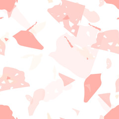 Terrazzo seamless pattern. Pastel  venetian