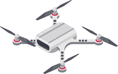 Obraz premium Unmanned aircraft drone