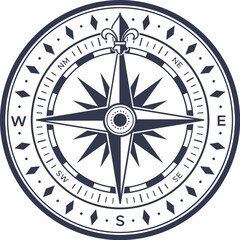 Vintage nautical compass © Tartila