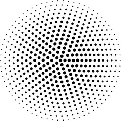 Halftone effect abstract dotted circles - 510114771