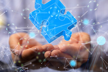 Business solutions, success and strategy, learning concept. .