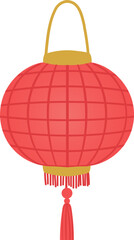 Red paper glowing lantern © Tartila