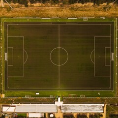 Villasimius Soccer Football Field - obrazy, fototapety, plakaty