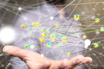 conference Digital Network and data concept 3d