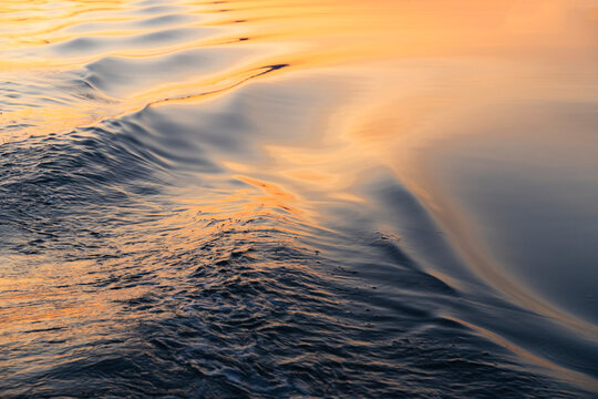 Sun Reflections on Waves at Sunset