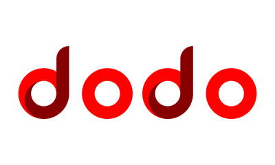 Dodo Logo With Letter D and  Letter  O Two Times
