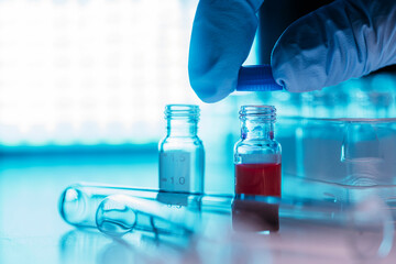 Small sample glass tubes 