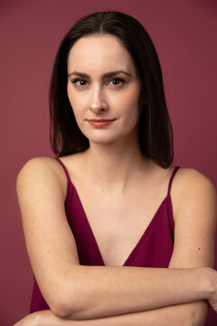 Closeup Portrait of Beautiful Woman