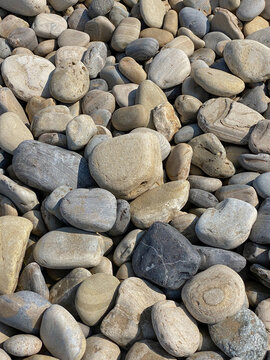 detail of rocks on a beach