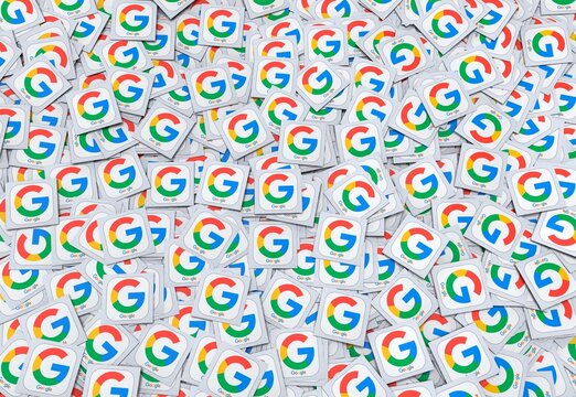 google, social media 3d Logo Visual Scene	