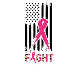 cancer usa flag svg png, cancer svg, Fight svg, cancer fight svg, Fight Flag svg, Pink Ribbon USA Flag svg, Breast Cancer awareness SvG
