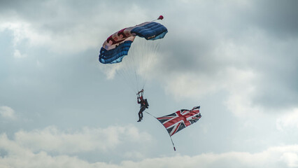 paraglider in the sky