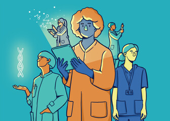 Team of researchers making discoveries