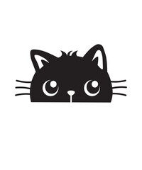 Cat Split Monogram Frame SVG, CAT SVG, black cat svg, cats svg, cat face svg, kitty svg, cat silhouette svg, cat png, monogram svg, cats png
