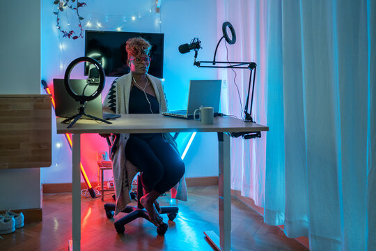 Influencer Working From Home Streaming  
A Video Podcast.