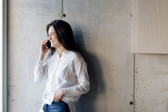 Young Girl Making A Call