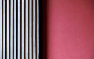 Closeup red and green toned wall background