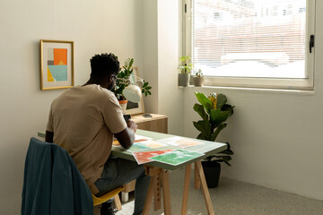 Creative director working in studio