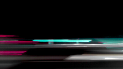 Light painting draws colored lines