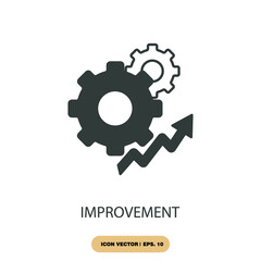 improvement icons  symbol vector elements for infographic web