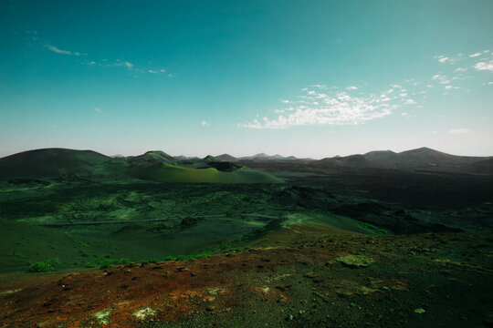 Canary Islands futurictic landscape. 