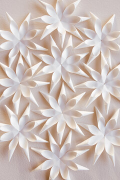 Handmade origami flowers