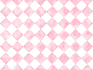 水彩のダイヤ柄1　赤色Ver