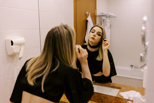 Young transgender person ready for the date
