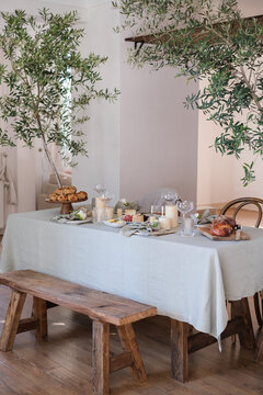 Spring table setting