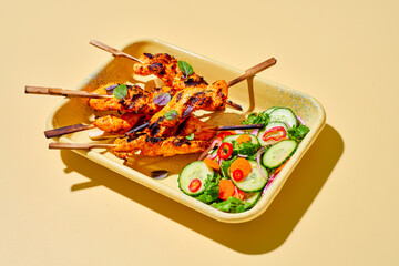 Curry Asian Chicken Skewers