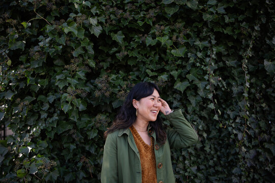 Simple portrait of happy woman.