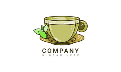 tea logo vector template