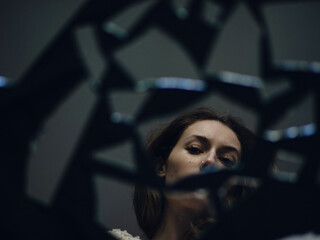 Broken mirror sadness
