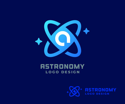 Space astronomy logo brand graphic design emblem symbol