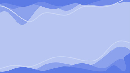 purple wavy background template with blank space and flat design