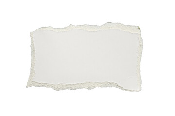 Obraz premium White ripped paper torn edges strips isolated on white background