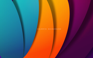 Abstract geometric circle shape colorful 