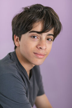 Portrait of Hispanic teen smiling