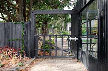 Gate house entrance to luxury country property