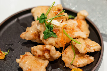 Steamed pork with pot in Northeast China